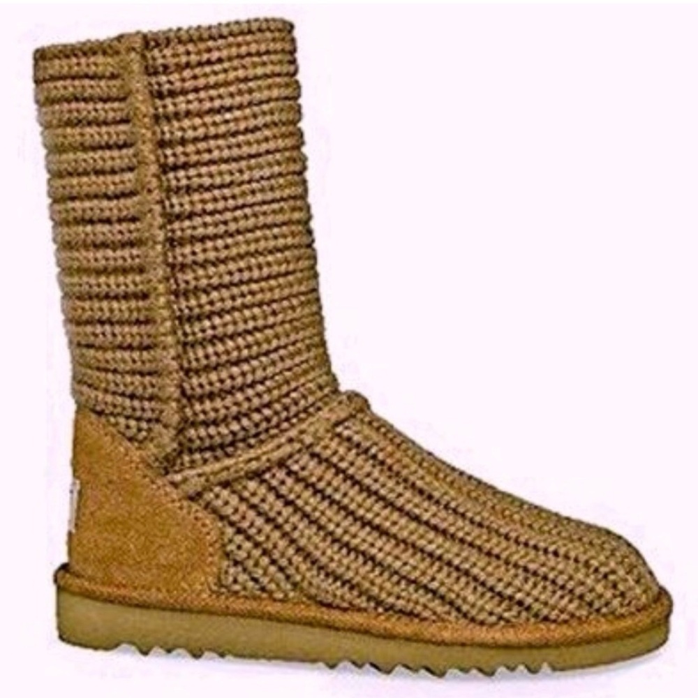 Ugg Crocheted Knit Boots Big Kids Size 2